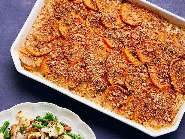 Wie man Süßkartoffelgratin zubereitet