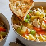 Schnelle Hühnernudelsuppe