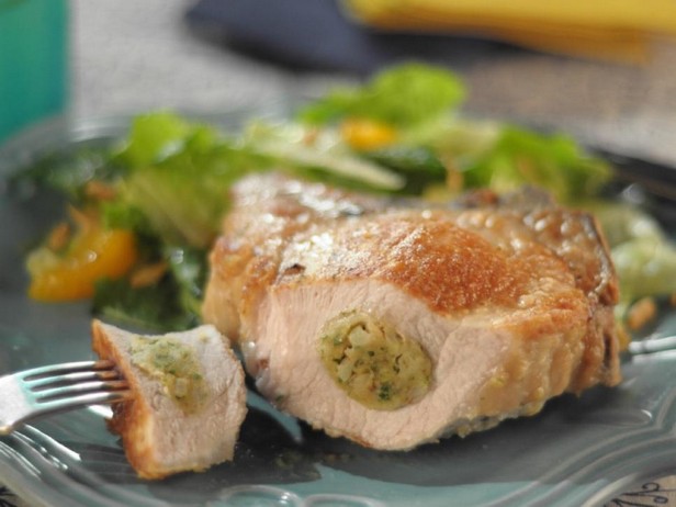 Gefüllte Schweinekoteletts