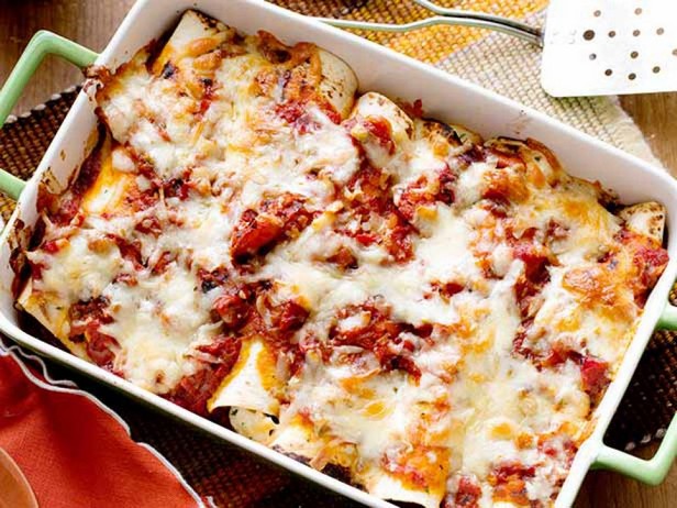 Hispaania kana ja chorizo ​​​​enchiladad