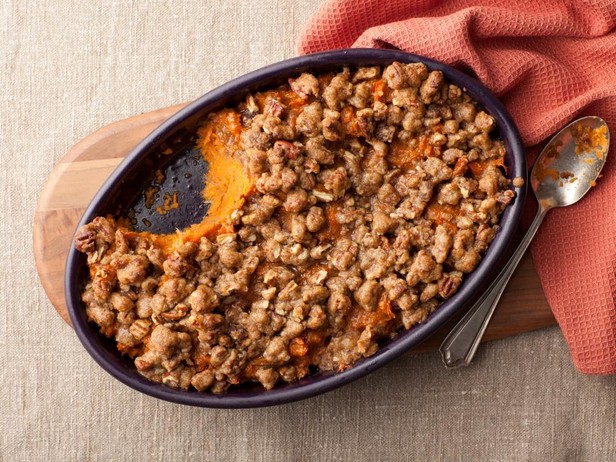 طاجن البطاطا الحلوة مع العسل والموز