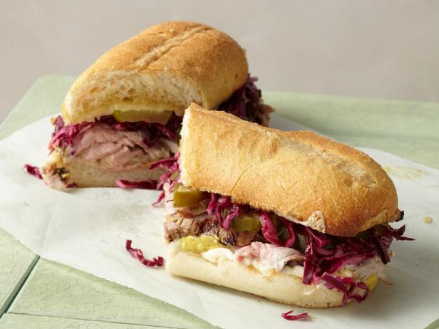 Zubereitung - Po'boy-Sandwich mit Schweinefilet in Rumlake