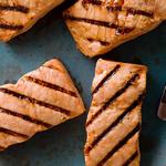 Gegrillter, teeglasierter Lachs