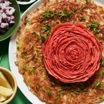 روستي مع زهرة السلمون المدخن