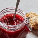 Erdbeermarmelade mit Rhabarber