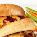 Hähnchen-Cheesesteak-Sandwich