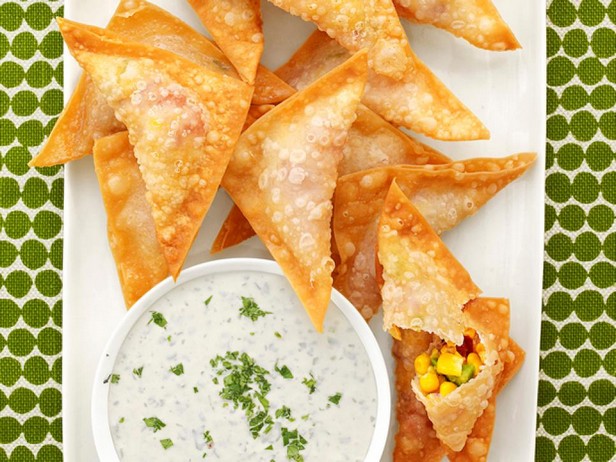 Μεξικάνικα τηγανητά Wonton με καλαμπόκι