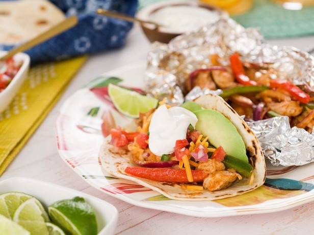 Hähnchen-Fajita in Folie