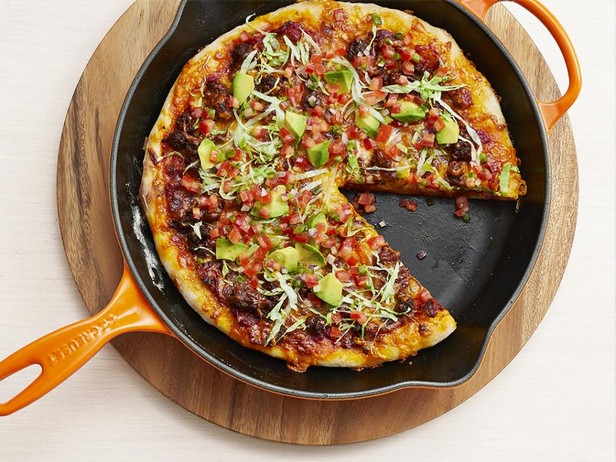 Taco-Pizza in der Pfanne