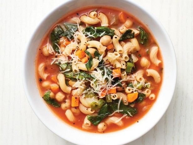 Pasta e fagioli mit Kichererbsen