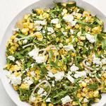 Maissalat mit Ziegenkäse
