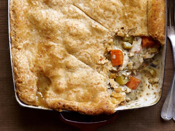 Hühnerpastete mit Käsekruste
