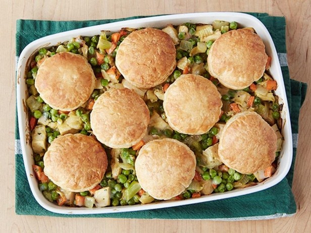Hühner- und Currypastete