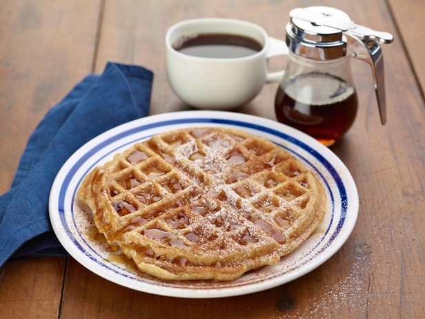 Waffle con salsa di mele