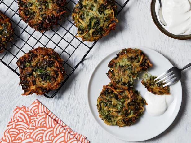Zubereitung - Kartoffelpuffer mit Gemüse und Grünkohl