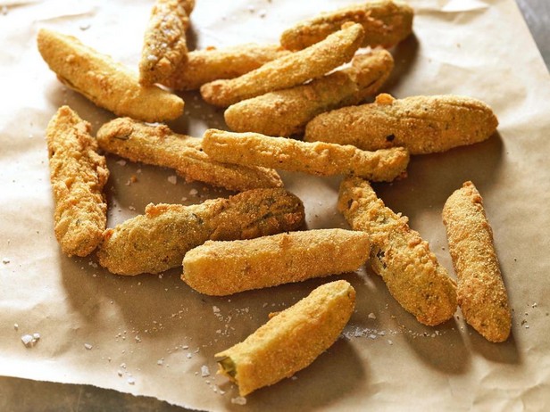 Frittierte Gurken