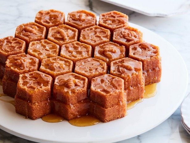 Mandel-Honigwabenkuchen