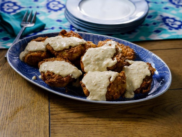 Gebratenes Hähnchen mit Pfeffersauce