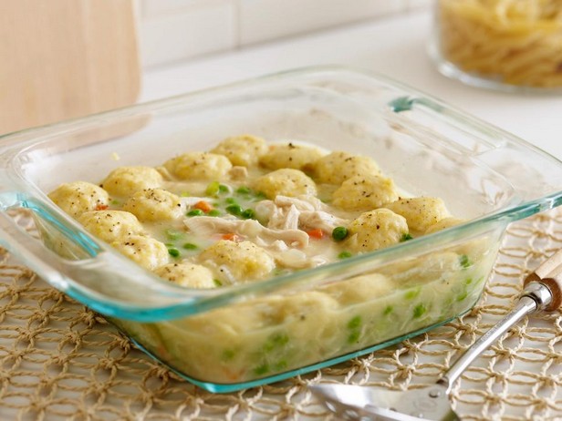Hähnchen und Klöße aus der Mikrowelle