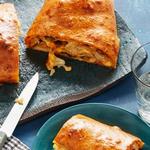 Blumenkohl, Rosenkohl und geräuchertes Gouda-Brot