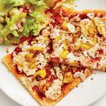 Artischockenpizza auf Blumenkohlboden