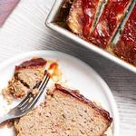 Hackbraten mit Käse und Speck