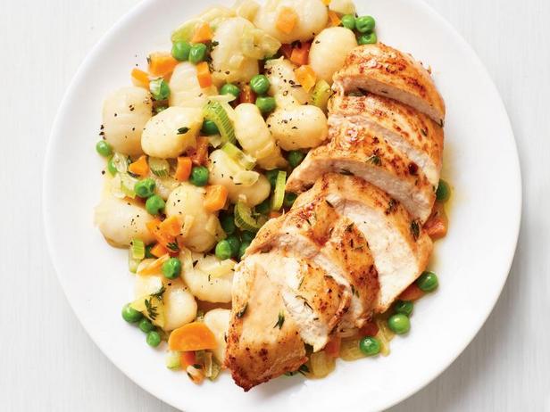 Zubereitung - Hähnchen mit Gnocchi in cremiger Soße