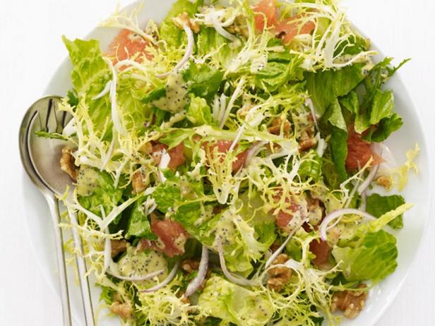 Wie man Grapefruit-Mohn-Salat zubereitet