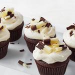 Schokoladen-Cupcakes mit doppelten Schokoladenwirbeln