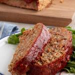 Hackbraten mit Gerste und Karotten