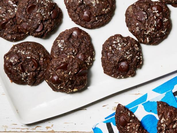Rezept für Schokoladenkekse mit Schokoladenstückchen und Kokosnuss