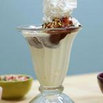 Nutella-Schokoladensoße für Mikrowellen-Eiscreme