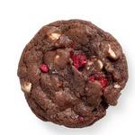 Schokoladenkekse mit Himbeeren