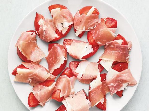 Rezept für Tomaten mit Schinken
