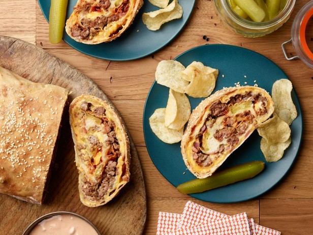 Brot mit Speck "Cheeseburger"
