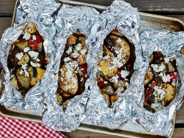 Zubereitung - Gegrilltes Gemüse mit Feta in Folie