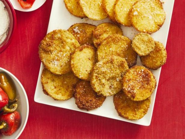 Rezept für panierte, gebratene Auberginen