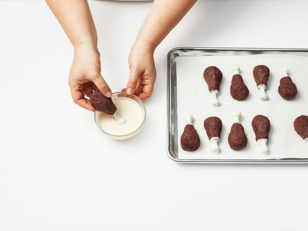 Hähnchenschenkel-Cake-Pops
