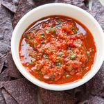 Salsa aus gerösteter süßer Paprika