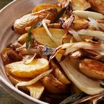 Gebackene Kartoffeln mit Fenchel