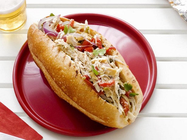 Hähnchen- und Tequila-Sandwiches