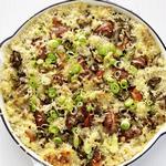 طاجن أرز وسجق براتورست
