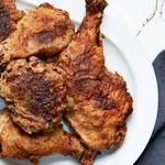 Gebratenes Hähnchen in Joghurt