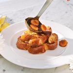 Französischer Toast in Sirup mit Bananen