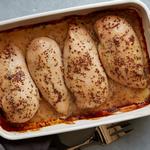 Hähnchen in Senf-Honig-Marinade