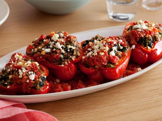 Griechische gefüllte Paprika