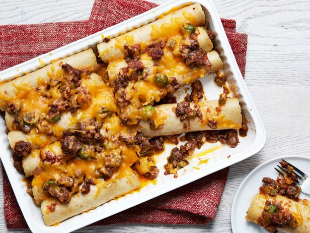 Enchiladas mit Rindfleisch-Picadillo