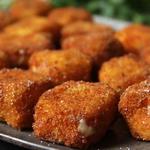 معكرونة بالجبن وسرطان البحر المقلي