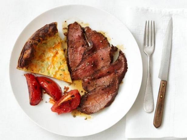 Zubereitung - London Broil Steak mit Yorkshire-Käsepudding