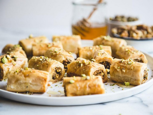 Baklava in Rollen